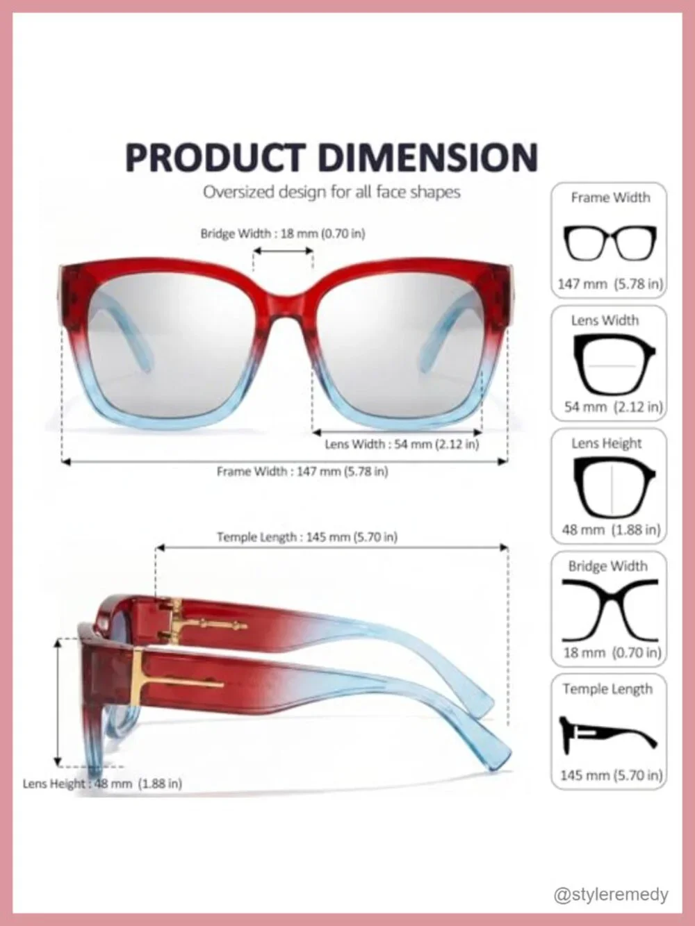 Polarized Fit Over Sunglasses Women Square Oversized UV400 Sport Driving